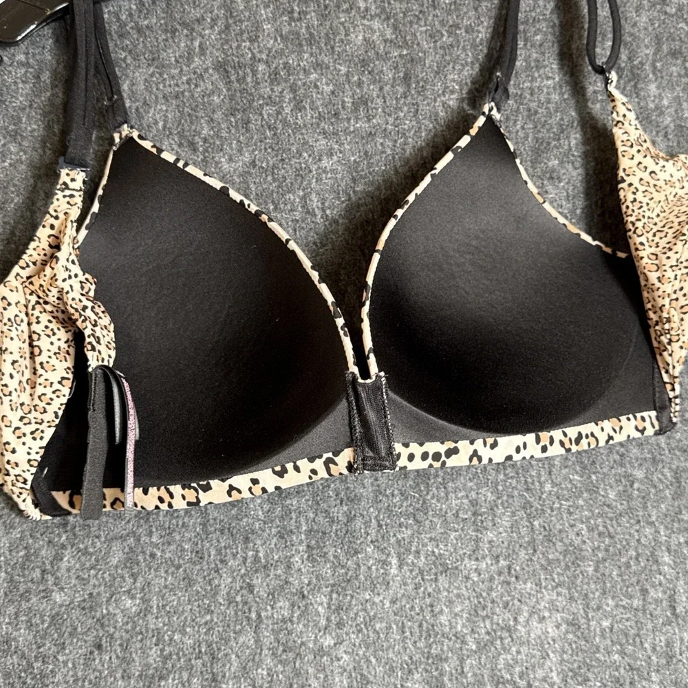 Victoria's Secret‎ No Wire Multiway Bra Size 36B Leopard Print Beige
